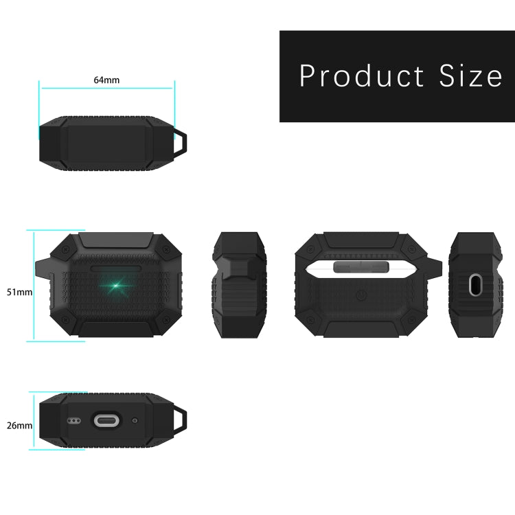 Auriculares inalámbricos Armadura a prueba de golpes Funda protectora de silicona, For AirPods Pro 3, For AirPods 4, For AirPods Pro 2, For AirPods 3, For AirPods Pro