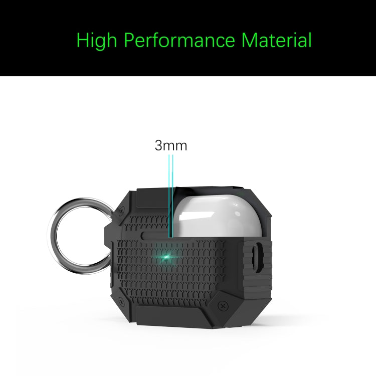 Auriculares inalámbricos Armadura a prueba de golpes Funda protectora de silicona, For AirPods Pro 3, For AirPods 4, For AirPods Pro 2, For AirPods 3, For AirPods Pro