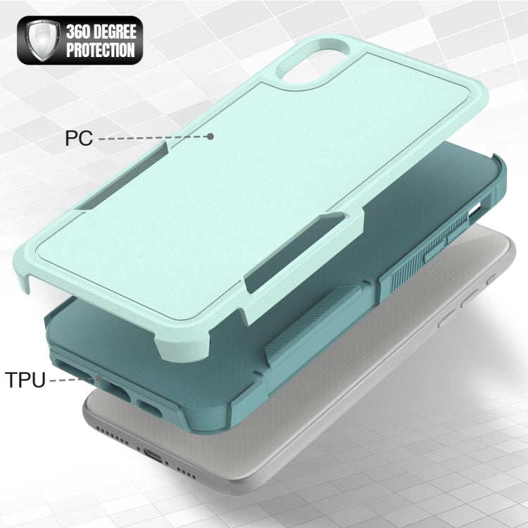 2 en 1 PC + caja del teléfono de TPU, For iPhone XS Max, For iPhone 8 Plus / 7 Plus / 6 Plus