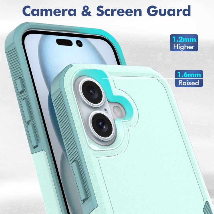 2 en 1 PC + caja del teléfono de TPU, For iPhone 16, For iPhone 15 Pro Max, For iPhone 15 Pro, For iPhone 15 Plus, For iPhone 15, For iPhone SE 2022 / 2020 / 8 / 7 / 6, For iPhone X / XS, For iPhone XR