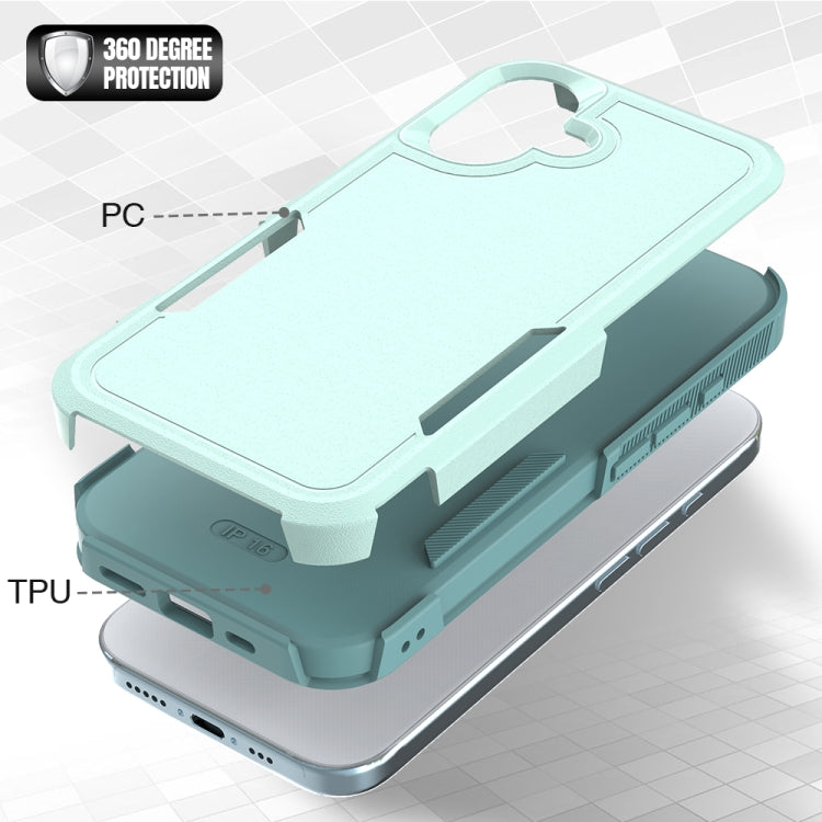 2 en 1 PC + caja del teléfono de TPU, For iPhone 16, For iPhone 15 Pro Max, For iPhone 15 Pro, For iPhone 15 Plus, For iPhone 15, For iPhone SE 2022 / 2020 / 8 / 7 / 6, For iPhone X / XS, For iPhone XR