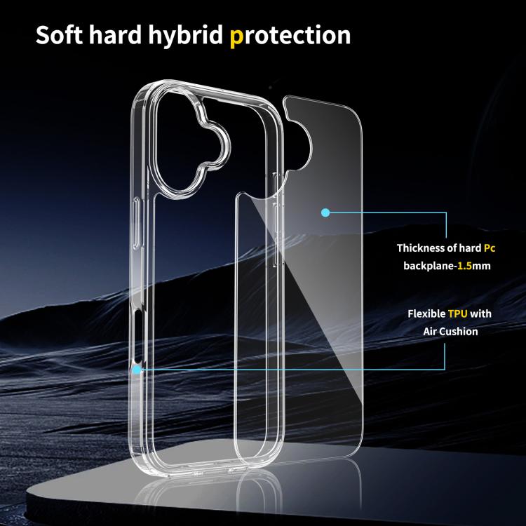 Caja de teléfono de acrílico TPU resistente a los arañazos, For iPhone 18, For iPhone 18 Pro, For iPhone 18 Pro Max, For iPhone 17e / 16e, For iPhone 17 Pro Max, For iPhone 17 Pro, For iPhone 17, For iPhone Air, For iPhone 16 Pro Max, For iPhone 16 Pro...