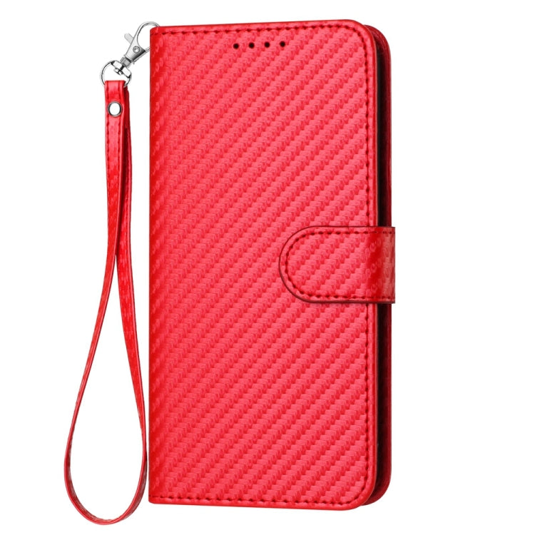 YX0070 Funda de teléfono de cuero con hebilla de fibra de carbono y cordón, For iPhone XS Max, For iPhone 8 Plus / 7 Plus
