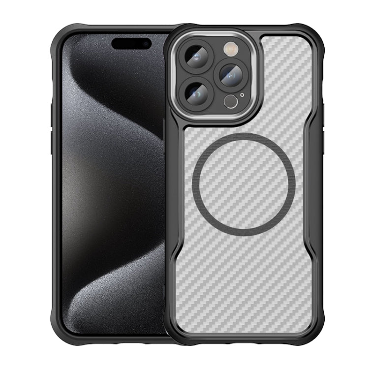 Funda para teléfono translúcida MagSafe con textura de fibra de carbono, For iPhone 18 Pro, For iPhone 18 Pro Max, For iPhone 17e / 16e, For iPhone 17 Pro Max, For iPhone 17 Pro, For iPhone 17, For  iPhone Air, For iPhone 16 Pro Max, For iPhone 16 Pro ...
