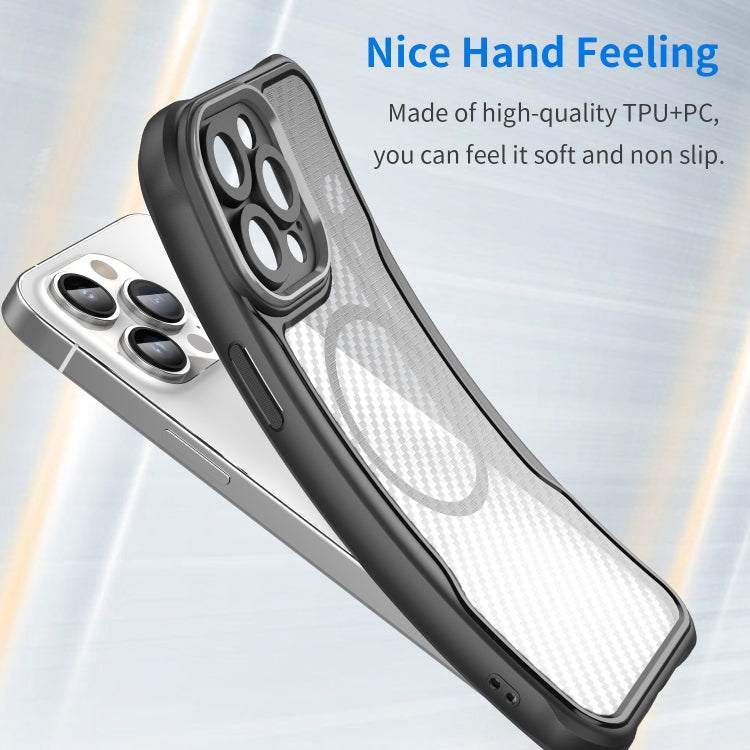 Funda para teléfono translúcida MagSafe con textura de fibra de carbono, For iPhone 15 Pro, For iPhone 15 Plus / 14 Plus, For iPhone 15, For iPhone 14, For iPhone 14 Pro, For iPhone 14 Pro Max, For iPhone 13 Pro Max, For iPhone 13 Pro, For iPhone 13   ...
