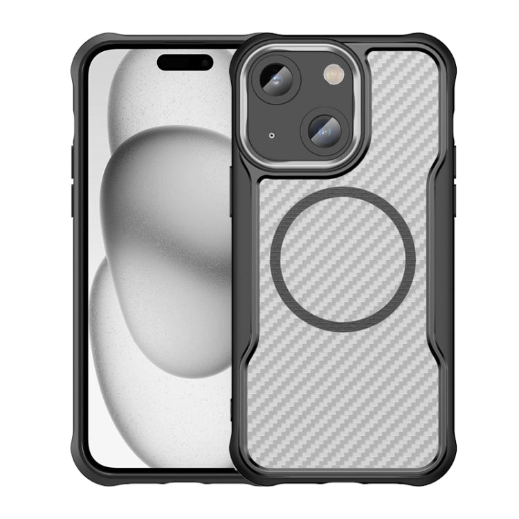Funda para teléfono translúcida MagSafe con textura de fibra de carbono, For iPhone 15 Pro, For iPhone 15 Plus / 14 Plus, For iPhone 15, For iPhone 14, For iPhone 14 Pro, For iPhone 14 Pro Max, For iPhone 13 Pro Max, For iPhone 13 Pro, For iPhone 13   ...