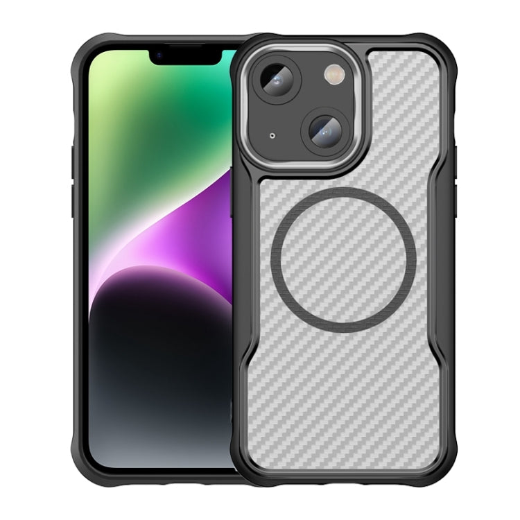 Funda para teléfono translúcida MagSafe con textura de fibra de carbono, For iPhone 15 Pro, For iPhone 15 Plus / 14 Plus, For iPhone 15, For iPhone 14, For iPhone 14 Pro, For iPhone 14 Pro Max, For iPhone 13 Pro Max, For iPhone 13 Pro, For iPhone 13   ...