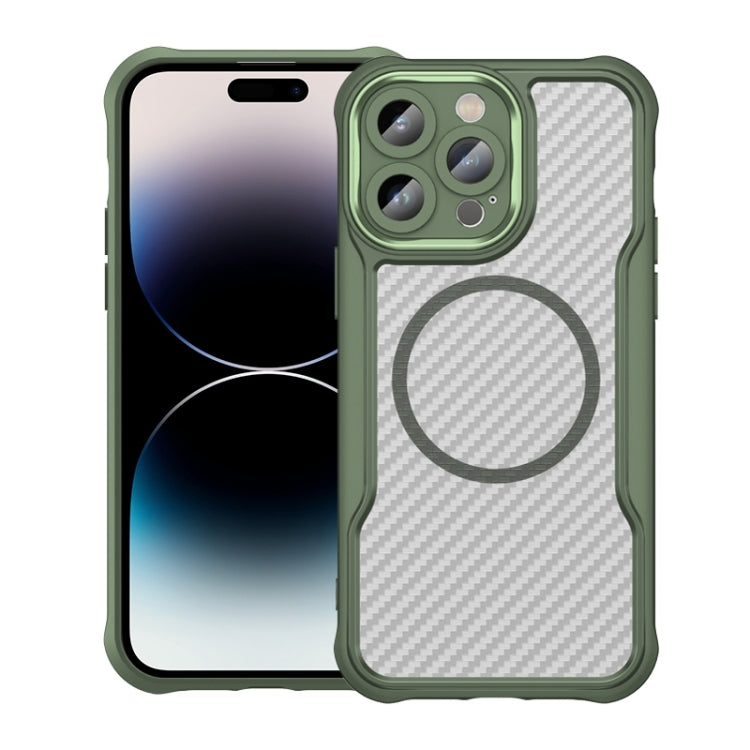 Funda para teléfono translúcida MagSafe con textura de fibra de carbono, For iPhone 15 Pro, For iPhone 15 Plus / 14 Plus, For iPhone 15, For iPhone 14, For iPhone 14 Pro, For iPhone 14 Pro Max, For iPhone 13 Pro Max, For iPhone 13 Pro, For iPhone 13   ...