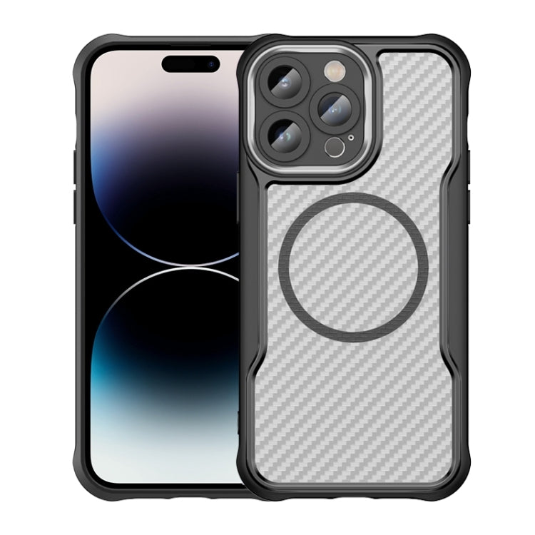 Funda para teléfono translúcida MagSafe con textura de fibra de carbono, For iPhone 15 Pro, For iPhone 15 Plus / 14 Plus, For iPhone 15, For iPhone 14, For iPhone 14 Pro, For iPhone 14 Pro Max, For iPhone 13 Pro Max, For iPhone 13 Pro, For iPhone 13   ...