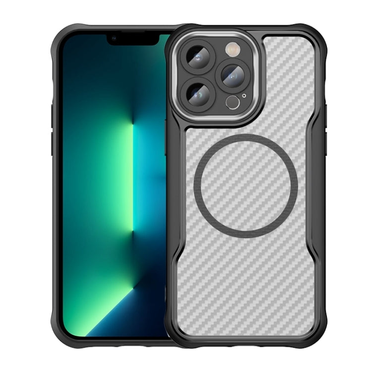 Funda para teléfono translúcida MagSafe con textura de fibra de carbono, For iPhone 15 Pro, For iPhone 15 Plus / 14 Plus, For iPhone 15, For iPhone 14, For iPhone 14 Pro, For iPhone 14 Pro Max, For iPhone 13 Pro Max, For iPhone 13 Pro, For iPhone 13   ...