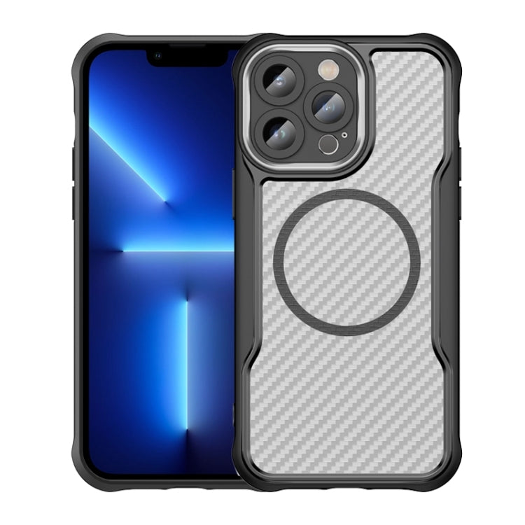 Funda para teléfono translúcida MagSafe con textura de fibra de carbono, For iPhone 15 Pro, For iPhone 15 Plus / 14 Plus, For iPhone 15, For iPhone 14, For iPhone 14 Pro, For iPhone 14 Pro Max, For iPhone 13 Pro Max, For iPhone 13 Pro, For iPhone 13   ...