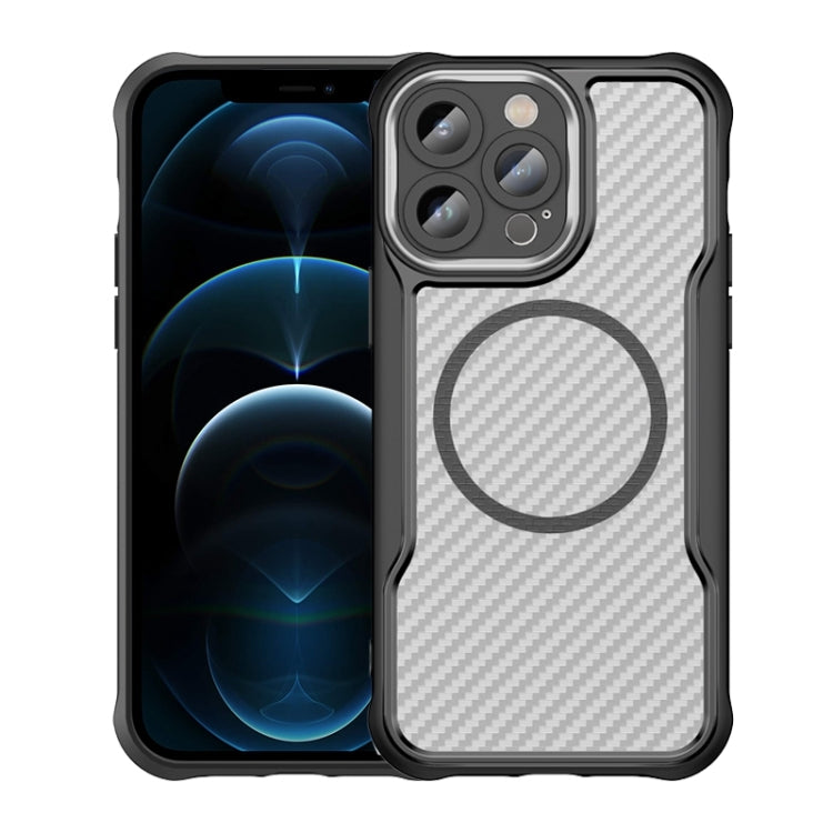 Funda para teléfono translúcida MagSafe con textura de fibra de carbono, For iPhone 15 Pro, For iPhone 15 Plus / 14 Plus, For iPhone 15, For iPhone 14, For iPhone 14 Pro, For iPhone 14 Pro Max, For iPhone 13 Pro Max, For iPhone 13 Pro, For iPhone 13   ...