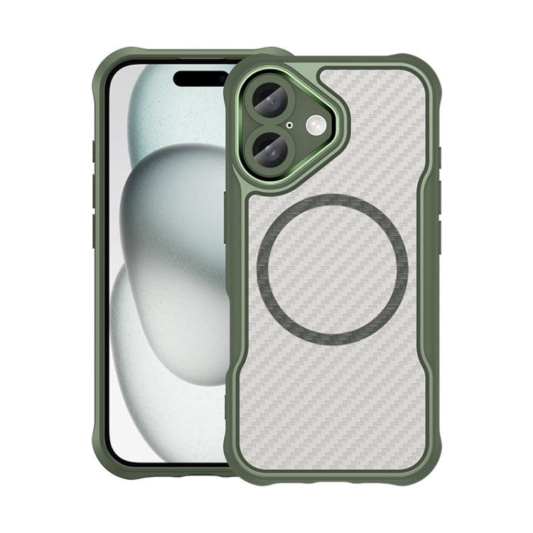 Funda para teléfono translúcida MagSafe con textura de fibra de carbono, For iPhone 18 Pro, For iPhone 18 Pro Max, For iPhone 17e / 16e, For iPhone 17 Pro Max, For iPhone 17 Pro, For iPhone 17, For  iPhone Air, For iPhone 16 Pro Max, For iPhone 16 Pro ...