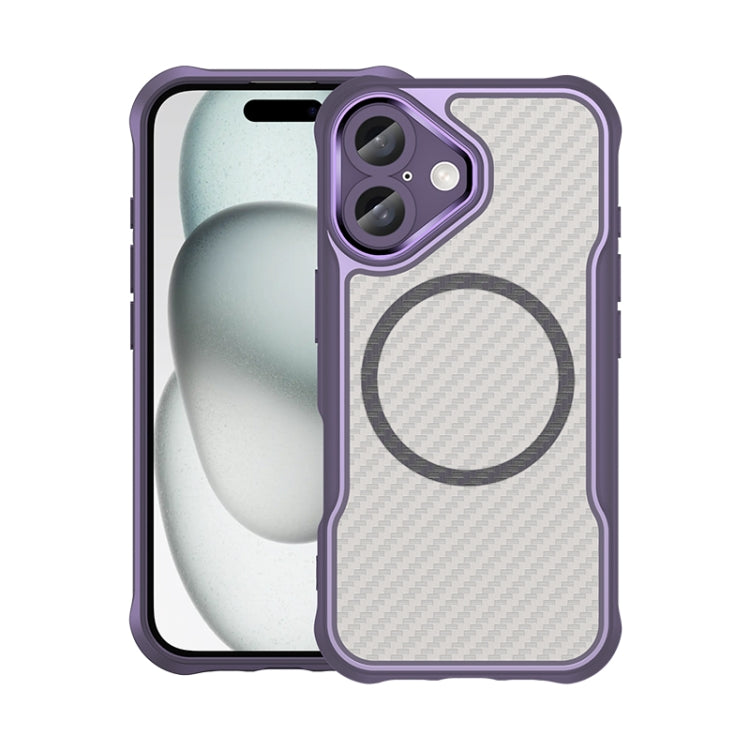 Funda para teléfono translúcida MagSafe con textura de fibra de carbono, For iPhone 18 Pro, For iPhone 18 Pro Max, For iPhone 17e / 16e, For iPhone 17 Pro Max, For iPhone 17 Pro, For iPhone 17, For  iPhone Air, For iPhone 16 Pro Max, For iPhone 16 Pro ...