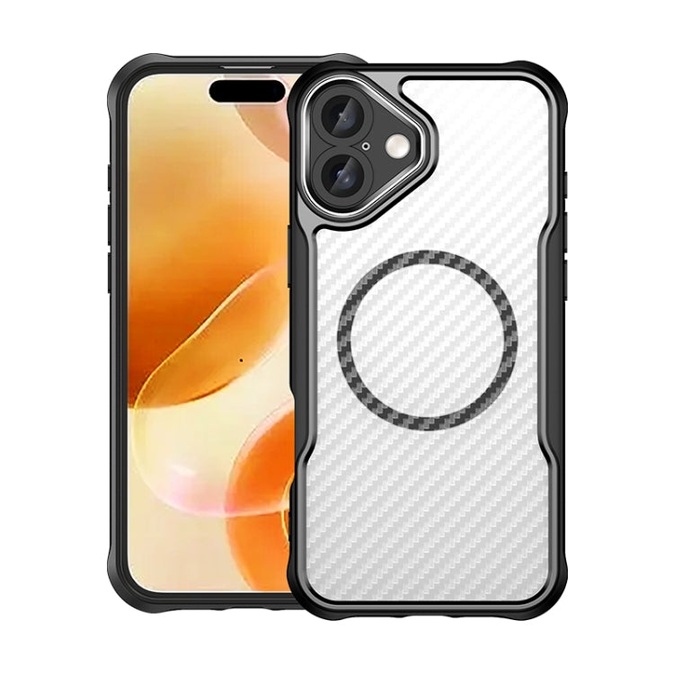 Funda para teléfono translúcida MagSafe con textura de fibra de carbono, For iPhone 18 Pro, For iPhone 18 Pro Max, For iPhone 17e / 16e, For iPhone 17 Pro Max, For iPhone 17 Pro, For iPhone 17, For  iPhone Air, For iPhone 16 Pro Max, For iPhone 16 Pro ...