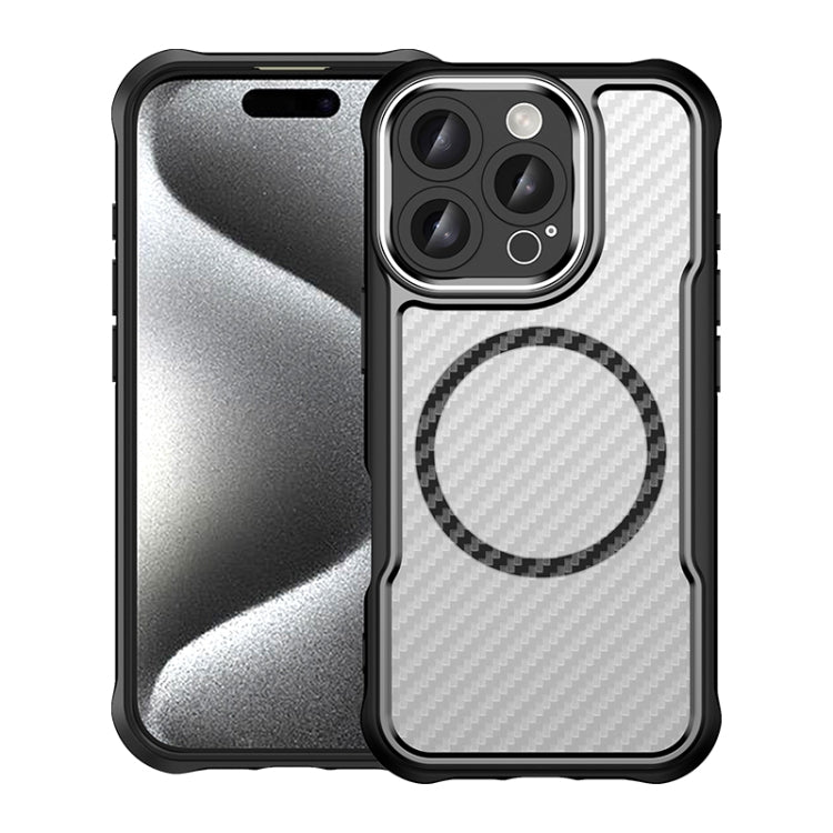 Funda para teléfono translúcida MagSafe con textura de fibra de carbono, For iPhone 18 Pro, For iPhone 18 Pro Max, For iPhone 17e / 16e, For iPhone 17 Pro Max, For iPhone 17 Pro, For iPhone 17, For  iPhone Air, For iPhone 16 Pro Max, For iPhone 16 Pro ...