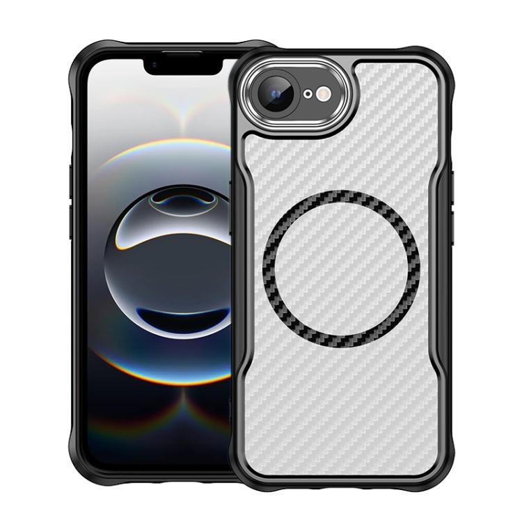 Funda para teléfono translúcida MagSafe con textura de fibra de carbono, For iPhone 18 Pro, For iPhone 18 Pro Max, For iPhone 17e / 16e, For iPhone 17 Pro Max, For iPhone 17 Pro, For iPhone 17, For  iPhone Air, For iPhone 16 Pro Max, For iPhone 16 Pro ...