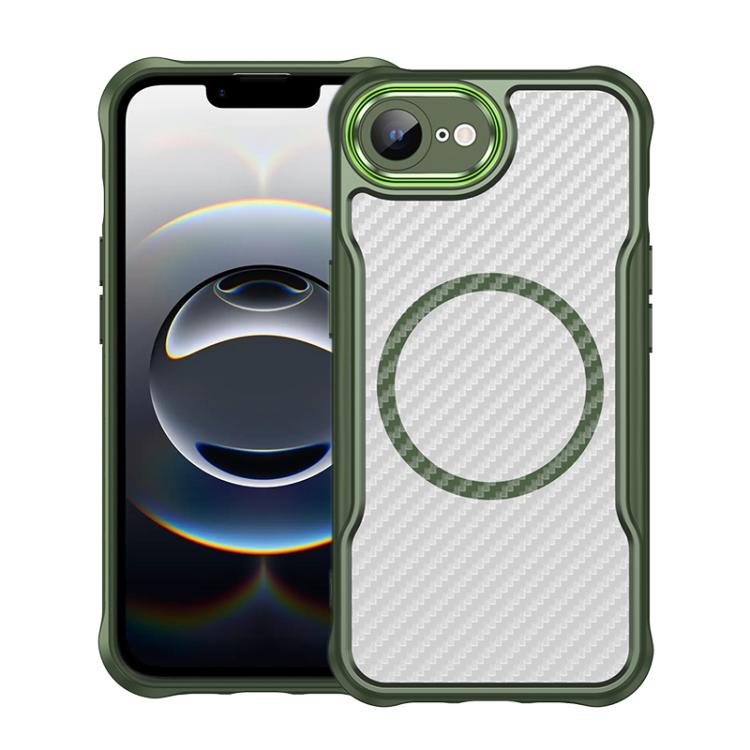 Funda para teléfono translúcida MagSafe con textura de fibra de carbono, For iPhone 18 Pro, For iPhone 18 Pro Max, For iPhone 17e / 16e, For iPhone 17 Pro Max, For iPhone 17 Pro, For iPhone 17, For  iPhone Air, For iPhone 16 Pro Max, For iPhone 16 Pro ...