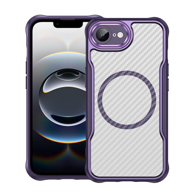 Funda para teléfono translúcida MagSafe con textura de fibra de carbono, For iPhone 18 Pro, For iPhone 18 Pro Max, For iPhone 17e / 16e, For iPhone 17 Pro Max, For iPhone 17 Pro, For iPhone 17, For  iPhone Air, For iPhone 16 Pro Max, For iPhone 16 Pro ...