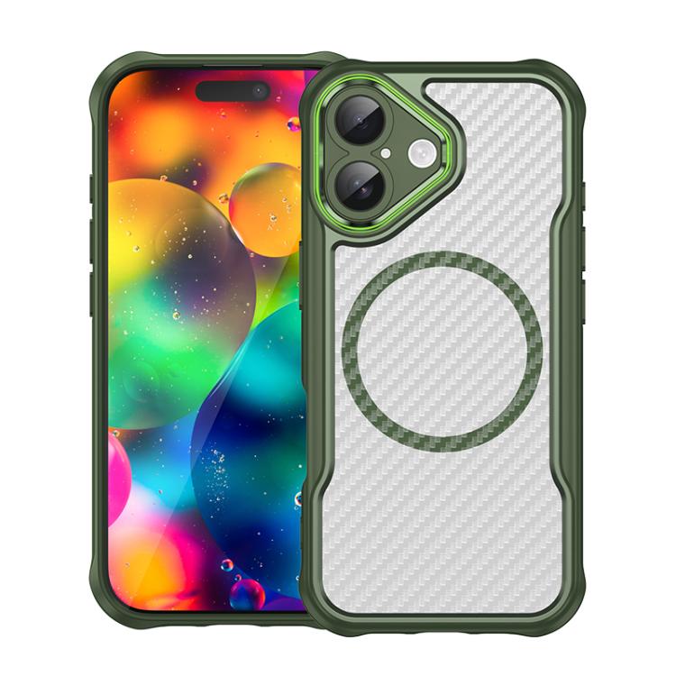 Funda para teléfono translúcida MagSafe con textura de fibra de carbono, For iPhone 18 Pro, For iPhone 18 Pro Max, For iPhone 17e / 16e, For iPhone 17 Pro Max, For iPhone 17 Pro, For iPhone 17, For  iPhone Air, For iPhone 16 Pro Max, For iPhone 16 Pro ...
