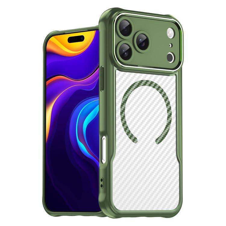 Funda para teléfono translúcida MagSafe con textura de fibra de carbono, For iPhone 18 Pro, For iPhone 18 Pro Max, For iPhone 17e / 16e, For iPhone 17 Pro Max, For iPhone 17 Pro, For iPhone 17, For  iPhone Air, For iPhone 16 Pro Max, For iPhone 16 Pro ...