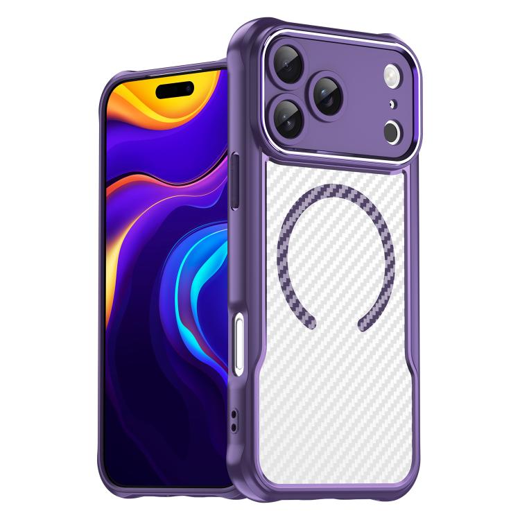 Funda para teléfono translúcida MagSafe con textura de fibra de carbono, For iPhone 18 Pro, For iPhone 18 Pro Max, For iPhone 17e / 16e, For iPhone 17 Pro Max, For iPhone 17 Pro, For iPhone 17, For  iPhone Air, For iPhone 16 Pro Max, For iPhone 16 Pro ...