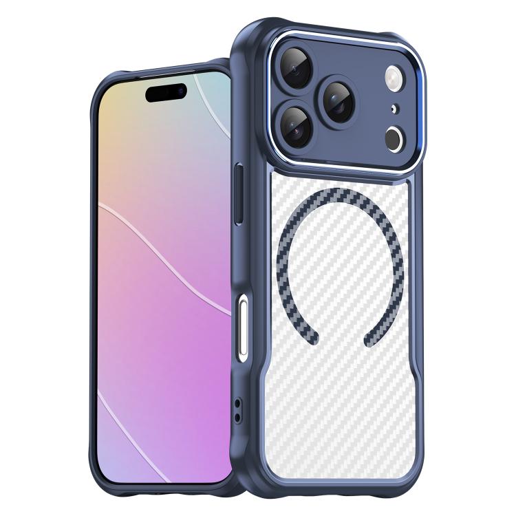 Funda para teléfono translúcida MagSafe con textura de fibra de carbono, For iPhone 18 Pro, For iPhone 18 Pro Max, For iPhone 17e / 16e, For iPhone 17 Pro Max, For iPhone 17 Pro, For iPhone 17, For  iPhone Air, For iPhone 16 Pro Max, For iPhone 16 Pro ...