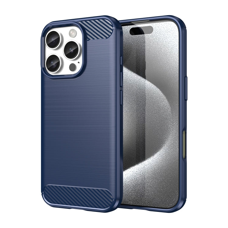 Caja de teléfono de TPU de fibra de carbono con textura cepillada, For iPhone 18, For iPhone 18 Pro, For iPhone 18 Pro Max, For iPhone 17e / 16e, For iPhone 17 Pro Max, For iPhone 17 Pro, For iPhone 17, For iPhone Air, For iPhone 16 Pro Max            ...