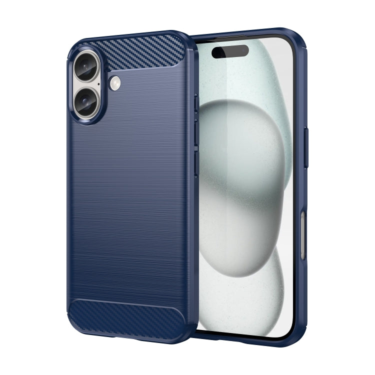 Caja de teléfono de TPU de fibra de carbono con textura cepillada, For iPhone 18, For iPhone 18 Pro, For iPhone 18 Pro Max, For iPhone 17e / 16e, For iPhone 17 Pro Max, For iPhone 17 Pro, For iPhone 17, For iPhone Air, For iPhone 16 Pro Max            ...
