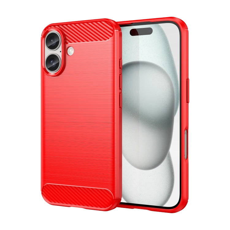 Caja de teléfono de TPU de fibra de carbono con textura cepillada, For iPhone 18, For iPhone 18 Pro, For iPhone 18 Pro Max, For iPhone 17e / 16e, For iPhone 17 Pro Max, For iPhone 17 Pro, For iPhone 17, For iPhone Air, For iPhone 16 Pro Max            ...