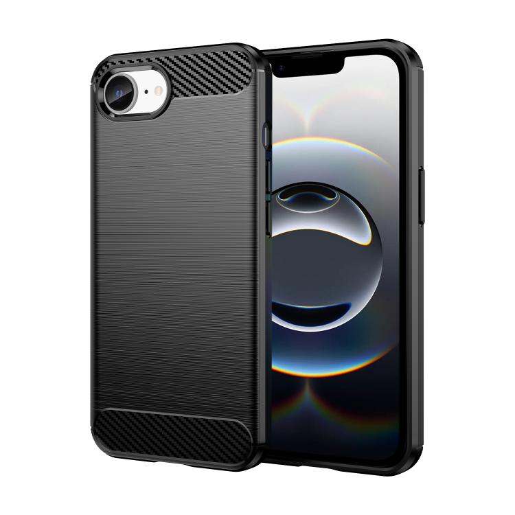 Caja de teléfono de TPU de fibra de carbono con textura cepillada, For iPhone 18, For iPhone 18 Pro, For iPhone 18 Pro Max, For iPhone 17e / 16e, For iPhone 17 Pro Max, For iPhone 17 Pro, For iPhone 17, For iPhone Air, For iPhone 16 Pro Max            ...