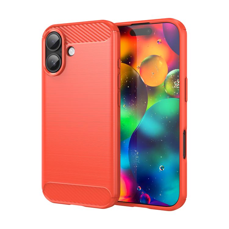 Caja de teléfono de TPU de fibra de carbono con textura cepillada, For iPhone 18, For iPhone 18 Pro, For iPhone 18 Pro Max, For iPhone 17e / 16e, For iPhone 17 Pro Max, For iPhone 17 Pro, For iPhone 17, For iPhone Air, For iPhone 16 Pro Max            ...