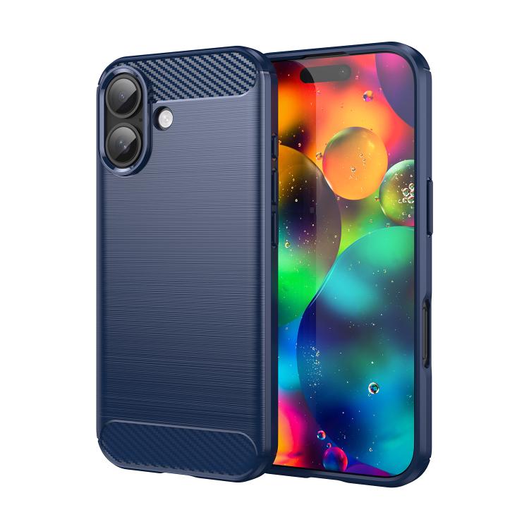 Caja de teléfono de TPU de fibra de carbono con textura cepillada, For iPhone 18, For iPhone 18 Pro, For iPhone 18 Pro Max, For iPhone 17e / 16e, For iPhone 17 Pro Max, For iPhone 17 Pro, For iPhone 17, For iPhone Air, For iPhone 16 Pro Max            ...