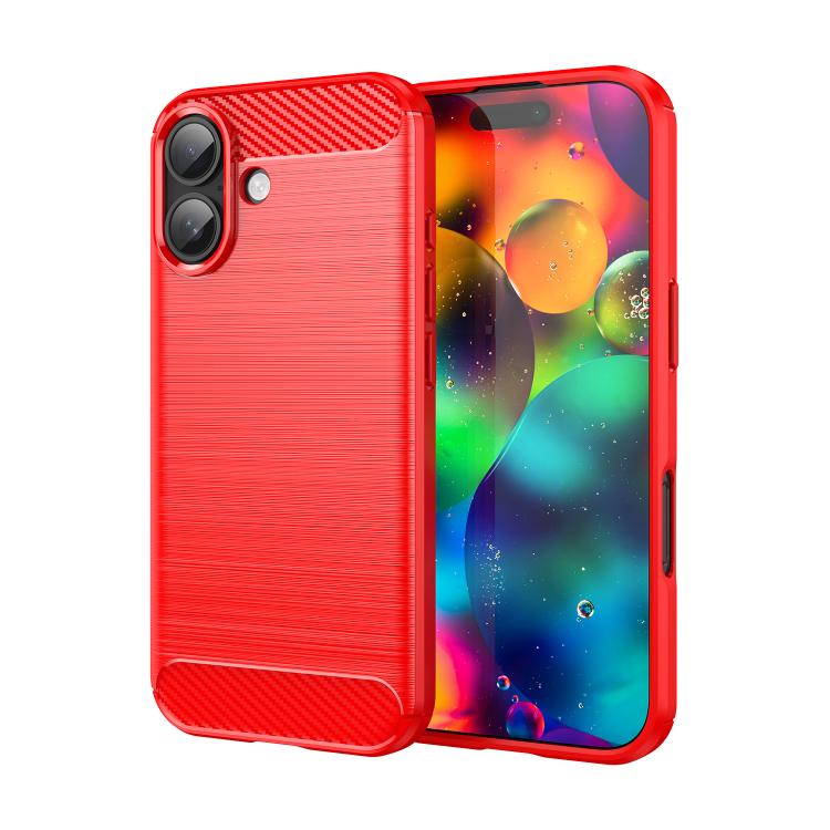Caja de teléfono de TPU de fibra de carbono con textura cepillada, For iPhone 18, For iPhone 18 Pro, For iPhone 18 Pro Max, For iPhone 17e / 16e, For iPhone 17 Pro Max, For iPhone 17 Pro, For iPhone 17, For iPhone Air, For iPhone 16 Pro Max            ...