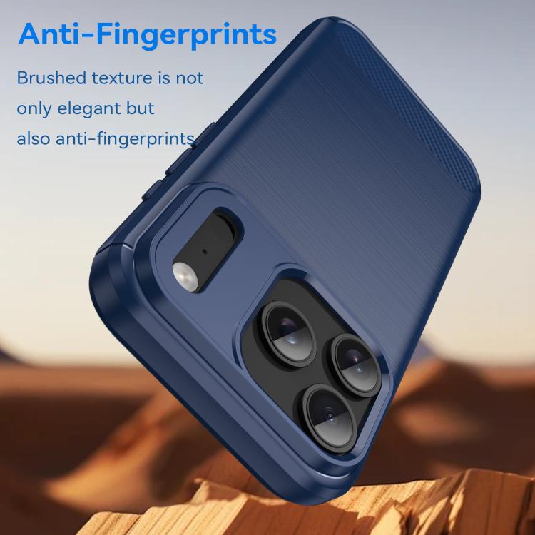 Caja de teléfono de TPU de fibra de carbono con textura cepillada, For iPhone 18 Pro, For iPhone 18 Pro Max, For iPhone 17e / 16e, For iPhone 17 Pro Max, For iPhone 17 Pro, For iPhone 17, For iPhone Air, For iPhone 16 Pro Max, For iPhone 16 Pro        ...