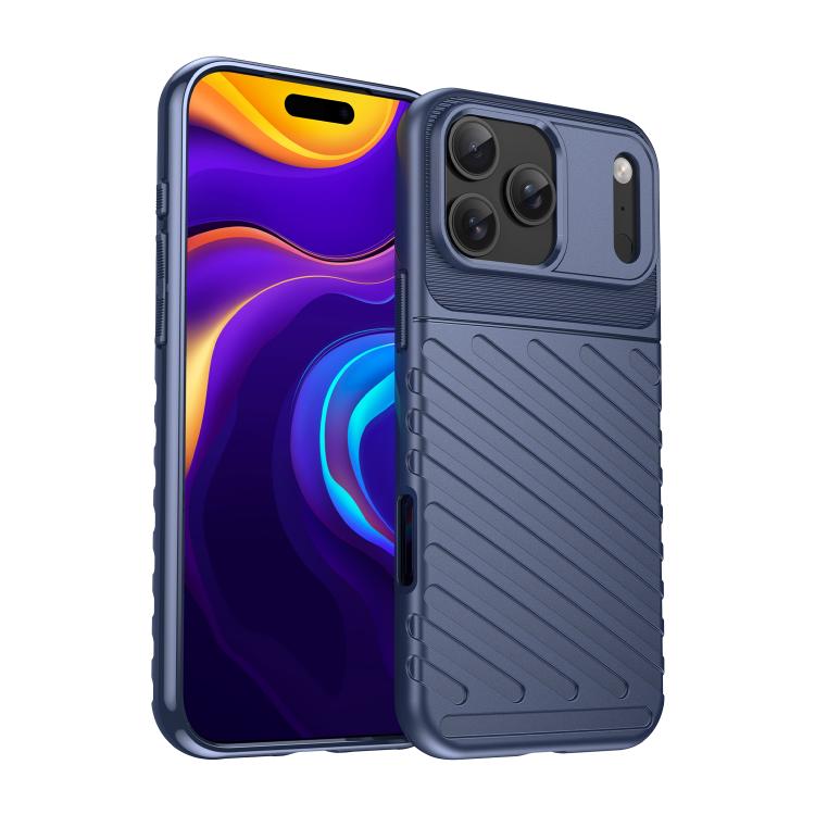 Caja del teléfono de TPU suave a prueba de golpes Thunderbolt, For iPhone 18, For iPhone 18 Pro, For iPhone 18 Pro Max, For iPhone 17e / 16e, For iPhone 17 Pro Max, For iPhone 17 Pro, For iPhone 17, For iPhone Air, For iPhone 16 Pro Max, For iPhone 16 ...