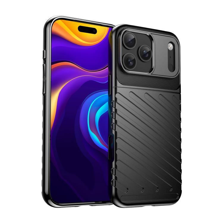 Caja del teléfono de TPU suave a prueba de golpes Thunderbolt, For iPhone 18, For iPhone 18 Pro, For iPhone 18 Pro Max, For iPhone 17e / 16e, For iPhone 17 Pro Max, For iPhone 17 Pro, For iPhone 17, For iPhone Air, For iPhone 16 Pro Max, For iPhone 16 ...