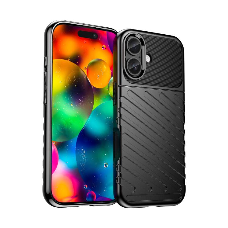 Caja del teléfono de TPU suave a prueba de golpes Thunderbolt, For iPhone 18, For iPhone 18 Pro, For iPhone 18 Pro Max, For iPhone 17e / 16e, For iPhone 17 Pro Max, For iPhone 17 Pro, For iPhone 17, For iPhone Air, For iPhone 16 Pro Max, For iPhone 16 ...