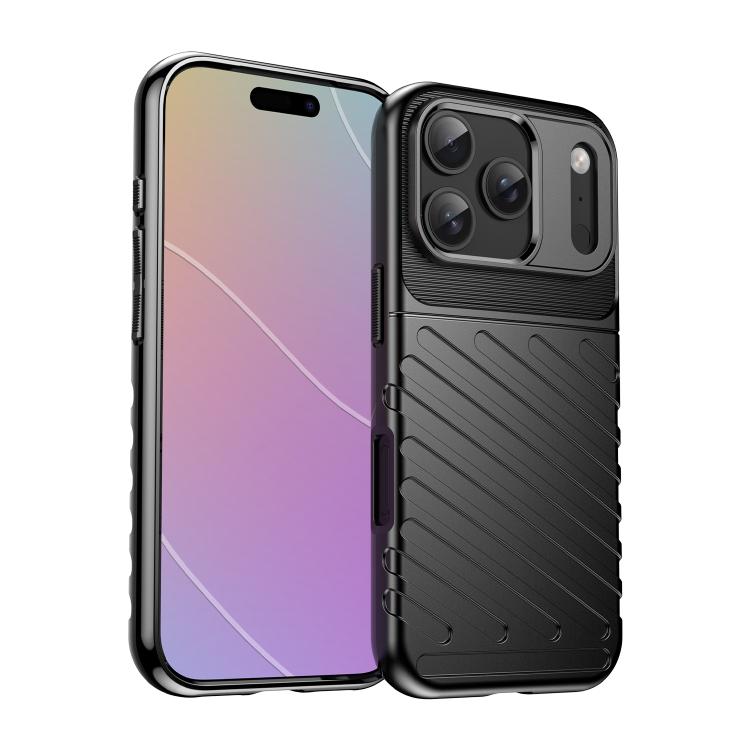 Caja del teléfono de TPU suave a prueba de golpes Thunderbolt, For iPhone 18, For iPhone 18 Pro, For iPhone 18 Pro Max, For iPhone 17e / 16e, For iPhone 17 Pro Max, For iPhone 17 Pro, For iPhone 17, For iPhone Air, For iPhone 16 Pro Max, For iPhone 16 ...