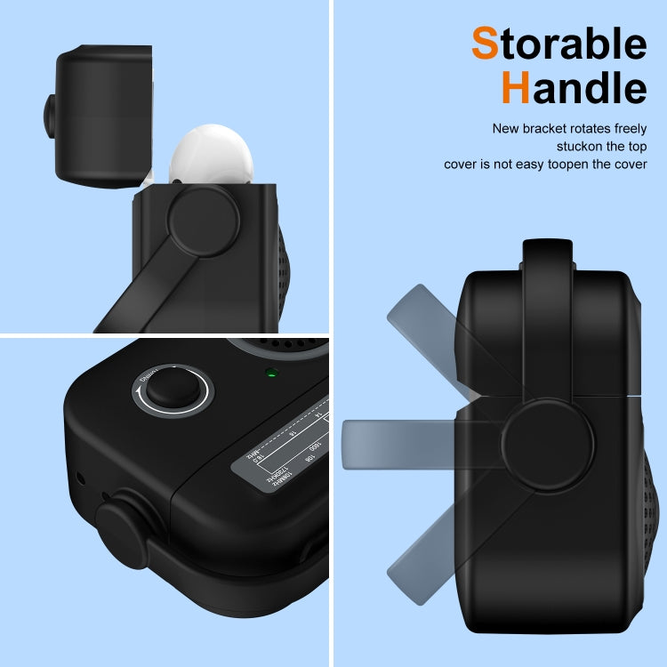 Funda protectora a prueba de golpes con auriculares inalámbricos Bluetooth estilo radio, For AirPods Pro 2, For AirPods 3, For AirPods Pro, For AirPods 2 / 1