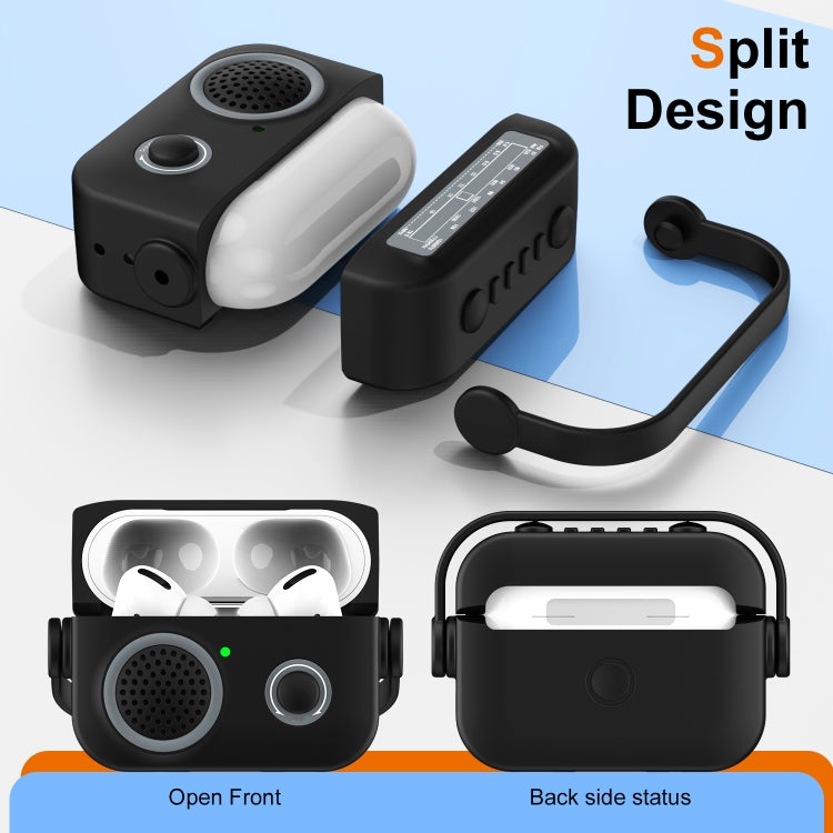 Funda protectora a prueba de golpes con auriculares inalámbricos Bluetooth estilo radio, For AirPods Pro 2, For AirPods 3, For AirPods Pro, For AirPods 2 / 1