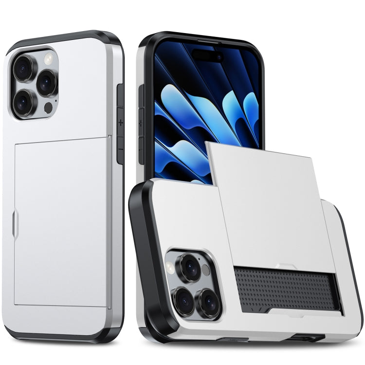 Funda para teléfono con armadura a prueba de golpes y ranura para tarjetas, For iPhone 16 Pro Max, For iPhone 16 Pro, For iPhone 16 Plus, For iPhone 16