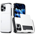 Funda para teléfono con armadura a prueba de golpes y ranura para tarjetas, For iPhone 16 Pro Max, For iPhone 16 Pro, For iPhone 16 Plus, For iPhone 16