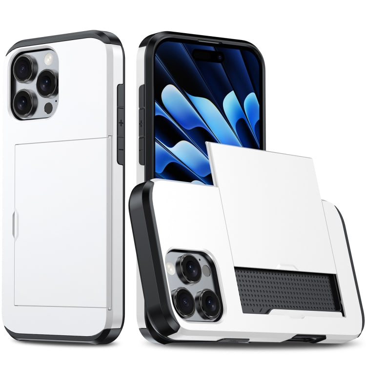 Funda para teléfono con armadura a prueba de golpes y ranura para tarjetas, For iPhone 16 Pro Max, For iPhone 16 Pro, For iPhone 16 Plus, For iPhone 16