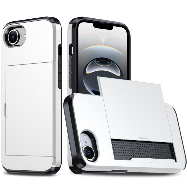Funda para teléfono con armadura a prueba de golpes y ranura para tarjetas, For iPhone 18, For iPhone 18 Pro, For iPhone 18 Pro Max, For iPhone 17e / 16e