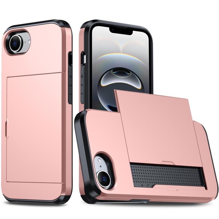 Funda para teléfono con armadura a prueba de golpes y ranura para tarjetas, For iPhone 18, For iPhone 18 Pro, For iPhone 18 Pro Max, For iPhone 17e / 16e