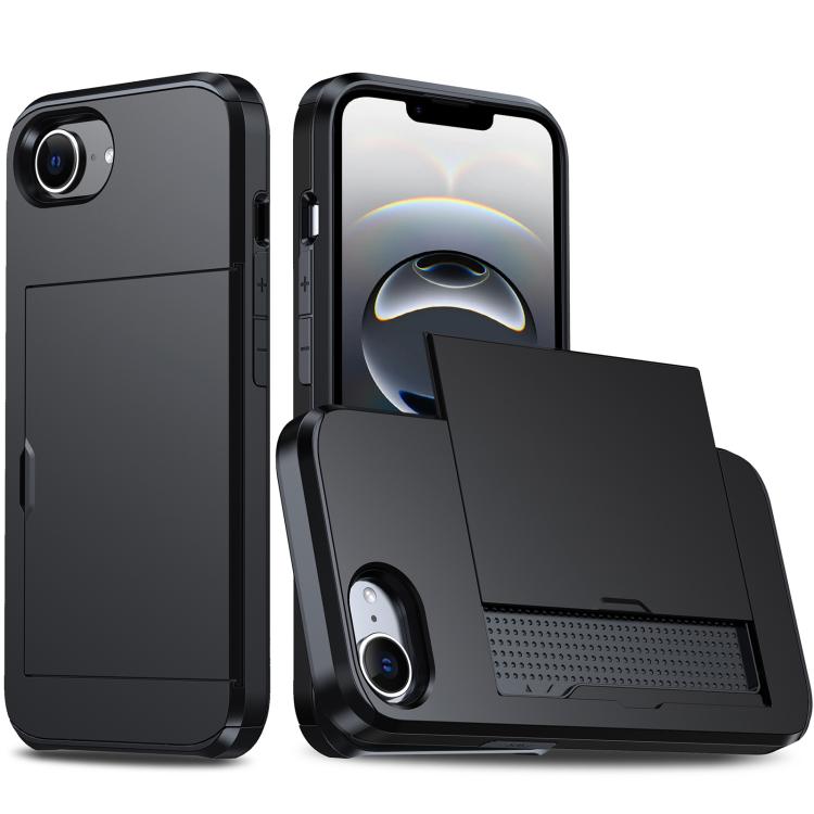 Funda para teléfono con armadura a prueba de golpes y ranura para tarjetas, For iPhone 18, For iPhone 18 Pro, For iPhone 18 Pro Max, For iPhone 17e / 16e