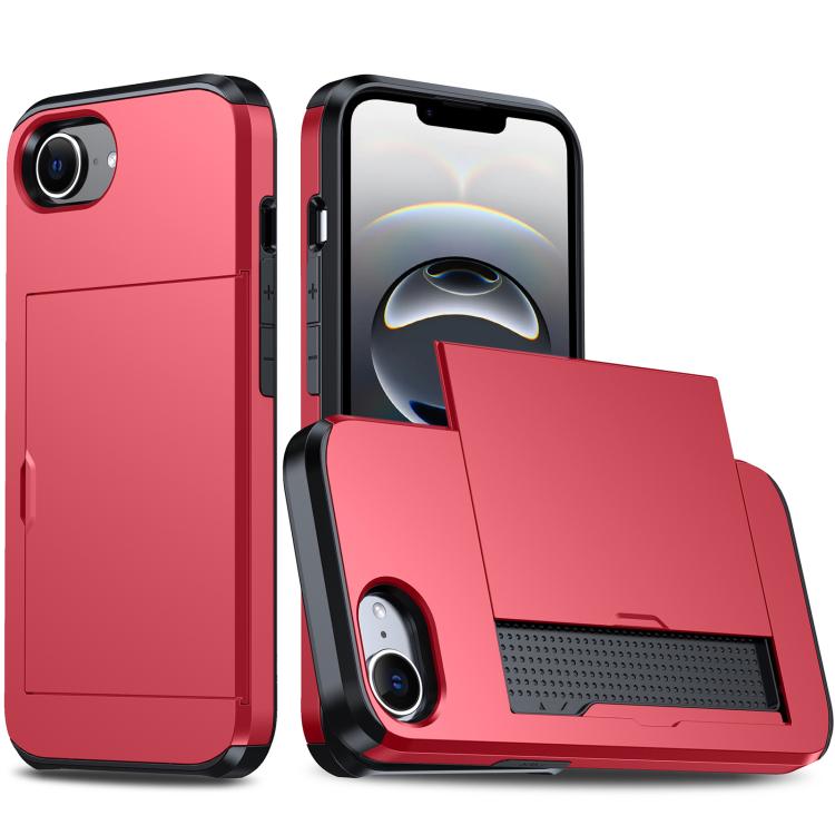 Funda para teléfono con armadura a prueba de golpes y ranura para tarjetas, For iPhone 18, For iPhone 18 Pro, For iPhone 18 Pro Max, For iPhone 17e / 16e
