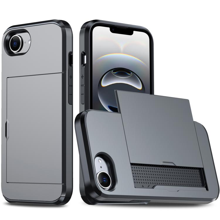 Funda para teléfono con armadura a prueba de golpes y ranura para tarjetas, For iPhone 18, For iPhone 18 Pro, For iPhone 18 Pro Max, For iPhone 17e / 16e