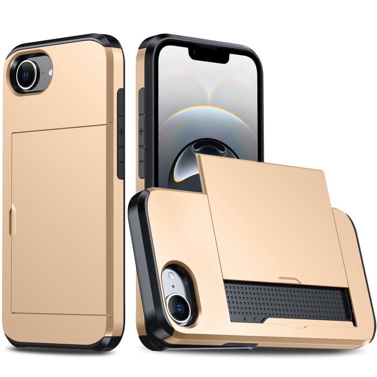 Funda para teléfono con armadura a prueba de golpes y ranura para tarjetas, For iPhone 18, For iPhone 18 Pro, For iPhone 18 Pro Max, For iPhone 17e / 16e